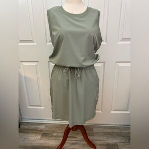 Calvin Klein Olive Grn Sleeveless Romper XL